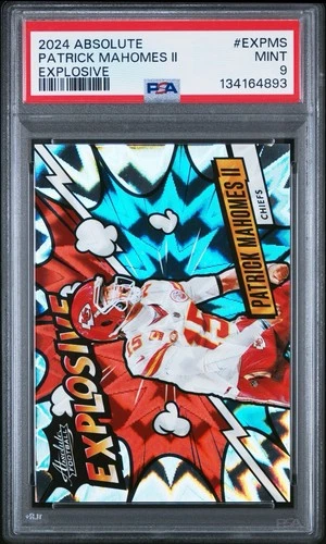 2024 Panini Absolute Patrick Mahomes II Explosive CASE-HIT - PSA 9  Chiefs ⭐️ ⭐️