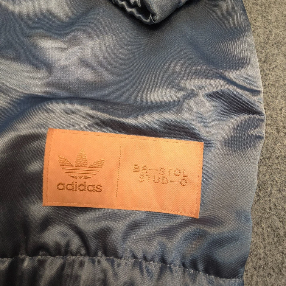 Adidas Jacket Mens MEDIUM blue bristol studios Long Sleeve 1/4 zip Size M - Image 3 of 4