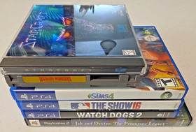 LOT of PS4 PS2 NES PC Jak & Daxter, Dragon Warrior, Starcraft, Sims4, Watch Dogs