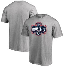 Men's Heathered Gray Washington Mystics Primary Logo T-Shirt