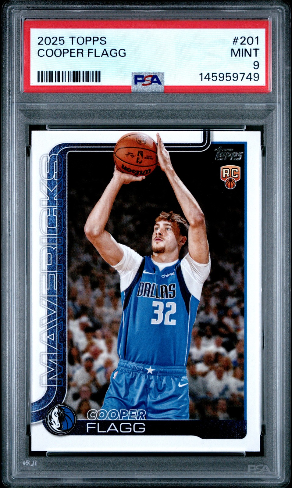2025 TOPPS #201 COOPER FLAGG PSA 9