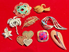 9 Pins in Variety of Metals;  Enamels & Brushed; No Stones; Ages? — photo 1