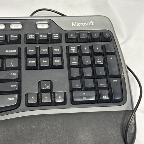 Microsoft Natural Ergonomic Keyboard 4000 V1.0 KU-0462 Black Wired USB - Picture 4 of 8