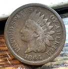 1864 Bronze Indian Cent Nice Original Good CHRC