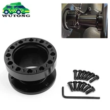 2"/51mm Universal Aluminum Spacer For Steering Wheel Hub Adapter Boss Kit Black