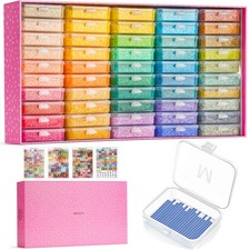 50pcs Diamond Painting Trays with Lids - Thickened Diamond Art Storage Contai...