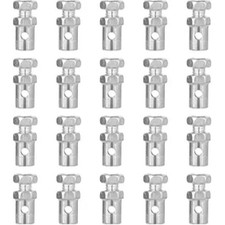 20 Pcs 1/8" Universal Throttle Cable Ends Stops, Go Kart Brake Cable Ends Locks