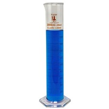 2000ml Graduated Cylinder, Borosilicate 3.3 Glass, Single Metric Scale, 213I1...