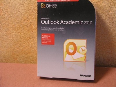 Microsoft Office Outlook 2010 Vollversion Box + DVD NEU noch versigelt