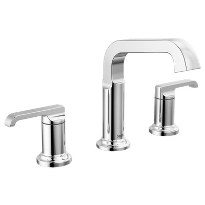 Delta Tetra 2 Handle Widespread Bathroom Faucet Chrome-Certified Refurbished
