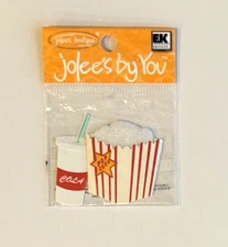 Popcorn Cola Drink Movies Theater Jolee's By You 3D Embellishment