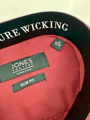 Jones New York Signature Men's Dress Shirt & TIE Slim Fit Wrinkle Free |  eBay