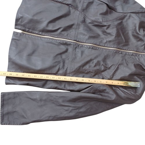 Misuri Firenze braune Lederjacke K40 Vera Pelle Satin 100% PL Damen - Bild 12 von 12