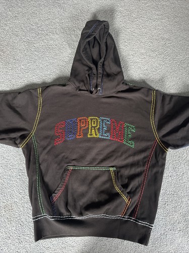 Supreme L Hoodie Big Stitch Hooded 