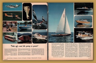 1969 AD 2 PAGE CHRIS CRAFT CESSNA ALCORT BEECHCRAFT AIR STREAM DODGE TRAILER