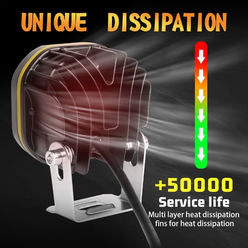 3inch LED Work Light Flood/Spot Cube Pods Bar Driving Fog Lamp Offroad Truck SUV - Picture 10 of 27