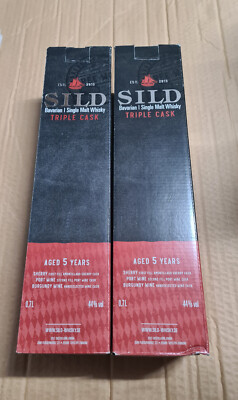 2 Flaschen Sild Bavarian Single Malt Whisky Triple Cask 0,7 Liter 44 % 5 Years
