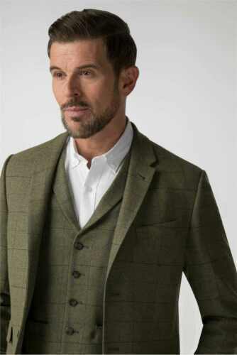 Overcoat Tweed Suits Samuel Windsor Tweed Waistcoat Mens Wool