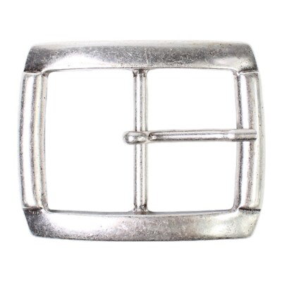 FRONHOFER klassische Gürtelschnalle silber, moderne Schnalle unisex 4,5 cm