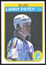 1982-83 OPC O-Pee-Chee Larry Patey St. Louis Blues #308