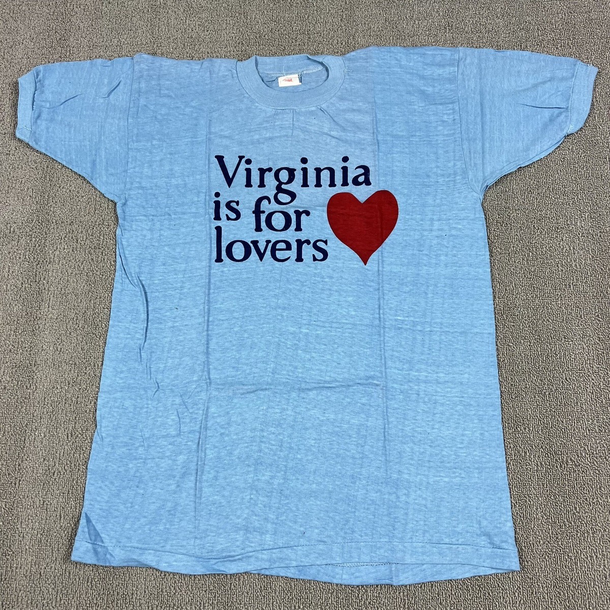 Vintage 70's Virginia Is For Lovers T Shirt Single Stitch Men's