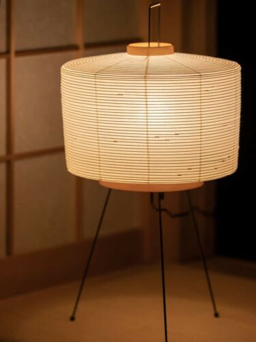 Isamu Noguchi AKARI 6A 75111 Japannese paper stand lamp with 40W LED | eBay