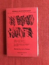 BIG BAD LOVE by LARRY BROWN (1990) advance uncorrected proof softcover