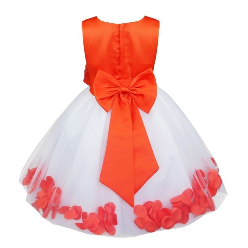 US Flower Girls Princess Dress Kids Wedding Bridesmaid Formal Pageant Party Gown - Picture 23 of 108