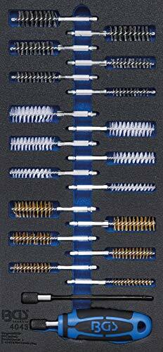 BGS 4043 | Modulo per carrelli portautensili 1/3: assortimento scovoli | 20 pz.