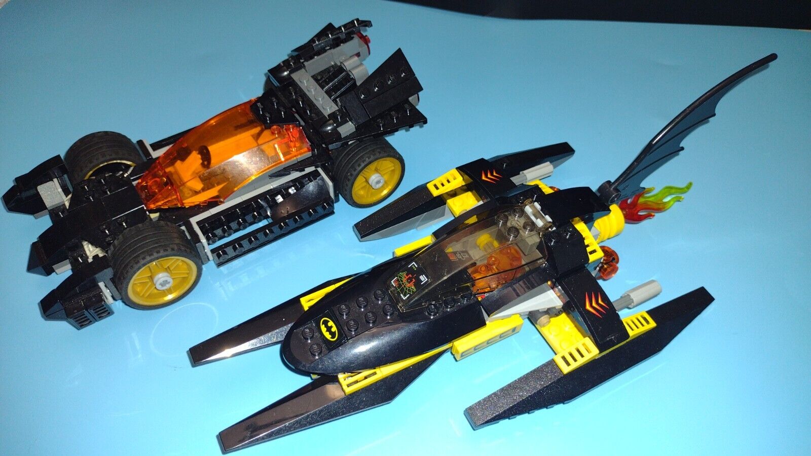 LEGO DC SUPER HEROES 76000 And 76012  BATMAN Batboat & Batmobile Vehicles Nice
