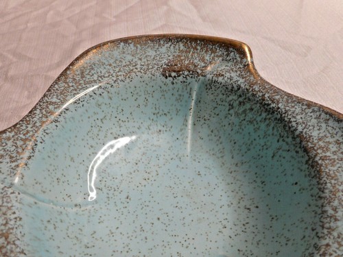 CALFORNIA ORIGINALS 289B Sauce Dipping Bowl Sea Foam Green/Gold Made In USA #146 - Picture 8 of 10