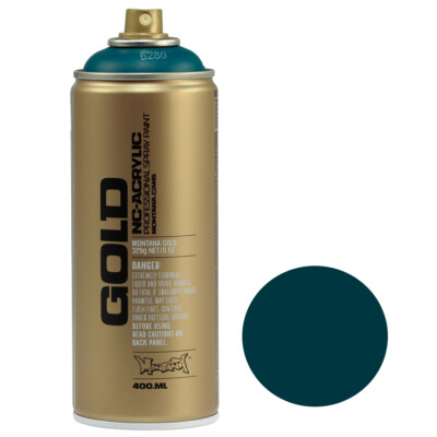 Sprühfarbe Lackspray Petrol Blau Matt Montana Gold 400ml