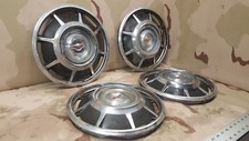 4 1966-1969 Chevrolet Corvair 13 Wheel Hub Caps With Red Emblem Oem 4 1966-1969 Chevrolet Corvair 13 Wheel Hub Caps With Red Emblem Oem