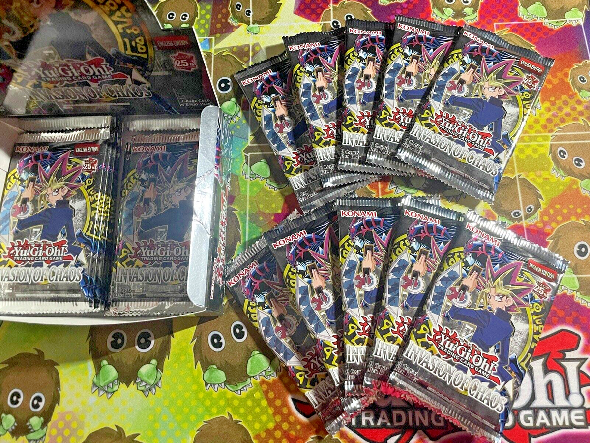 10 INVASION OF CHAOS BOOSTER PACKS from Booster Box IOC Yugioh!25th  Anniversary | eBay