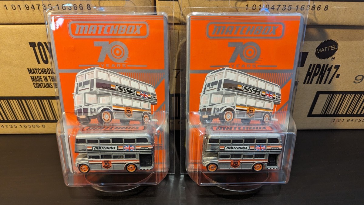 MATCHBOX ROUTEMASTER BUS 70 YEARS ANNIVERSARY ONE CASE (8) PCS