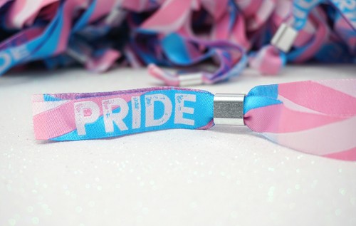 Pulsera TRANS PRIDE - Pulseras LGBT Transgénero Desfile del Orgullo - Orgullo Gay - Imagen 7 de 9