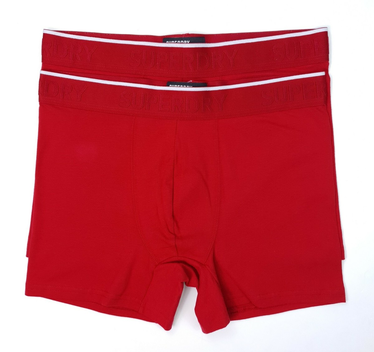 Superdry Chilli Pepper Red Double Pack Classic Men's Boxers S/M - Main Image