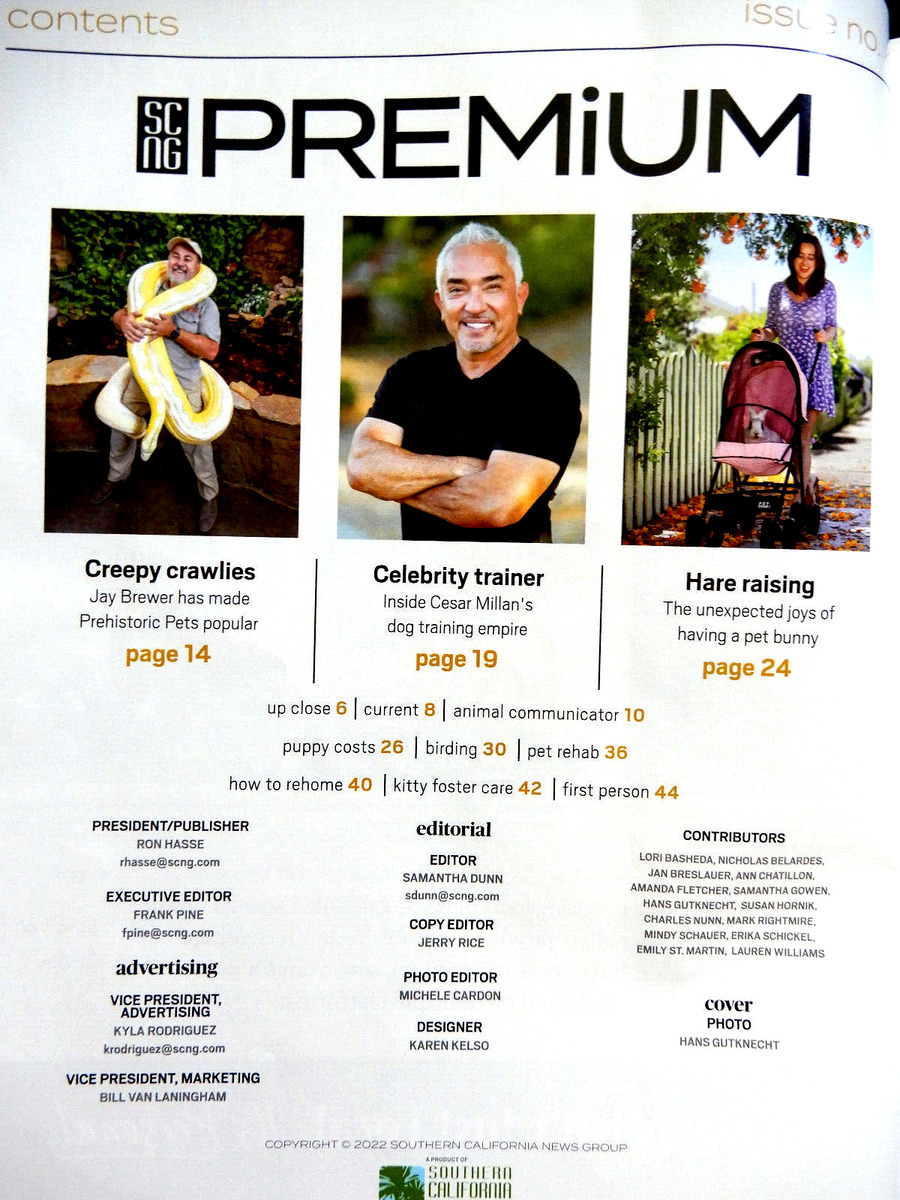 SCNG PREMIUM MAGAZINE July 2022 ANIMAL TALES Cesar Millan YOUR GUIDE TO PETS  Dog