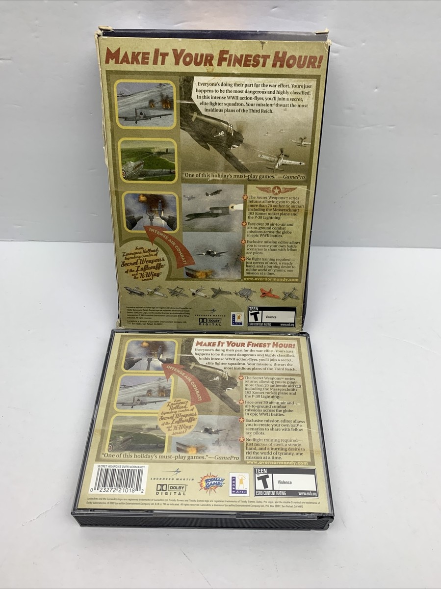 SECRET WEAPONS OVER NORMANDY PC GAME CD ROM COMPLETE | eBay