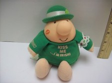 VINTAGE 1988 ZIGGY KISS ME I'M IRISH ST PATRICK'S PLUSH DOLL w/ tush tag