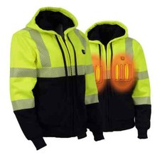 Women's High-Viz 'Heated' Textile Jacket Rechargeable Battery Pack Included