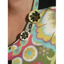 Haut Patrice Breal Femme Taille 4 - Manches Longues Transparentes - Multicolore - Occasion TB
