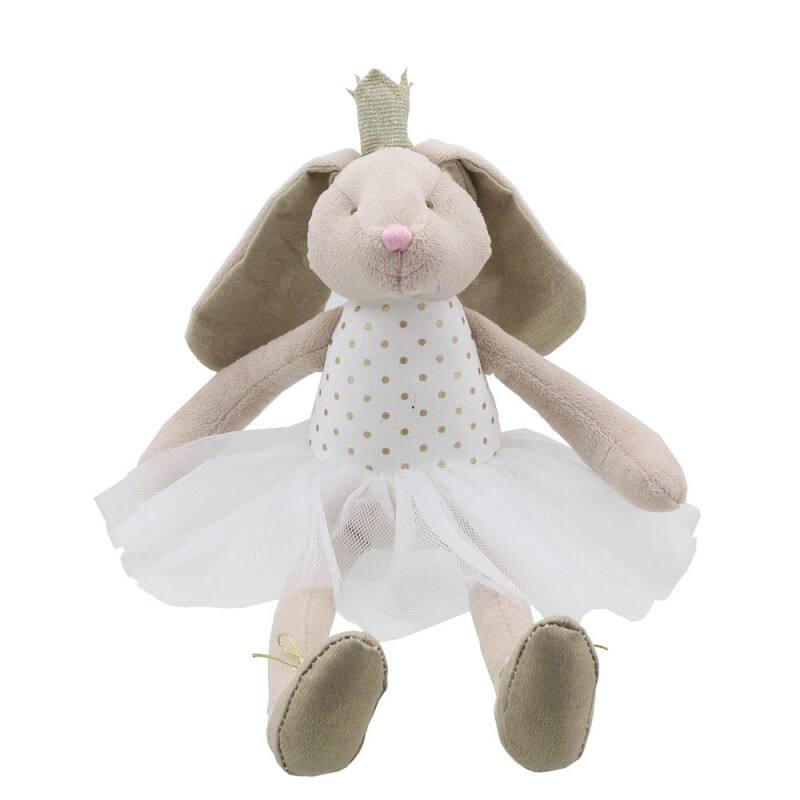 Wilberry Dancers Bunny teddy Bunny Gold Ballet Dancer Teddy soft toy Rabbit toys