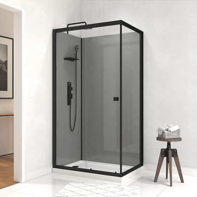 Komplettdusche Duschkabine Dusche Rectangle 80 x 110 x 215 cm Marwell