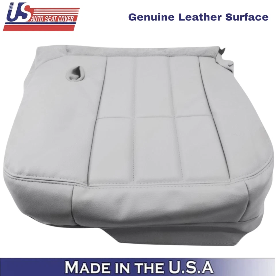 2003-2005 For Mercury Grand Marquis Leather Front Bottom Seat Covers Light Flint - Image 4 of 4