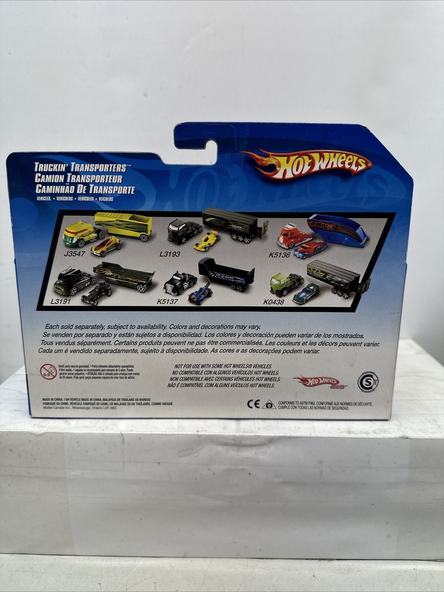 Hot Wheels 2006 Red Truckin Transporter with Hammer Sled