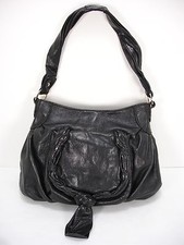 CORSO COMO SONATA BLACK SHIMMERY LEATHER HAND...