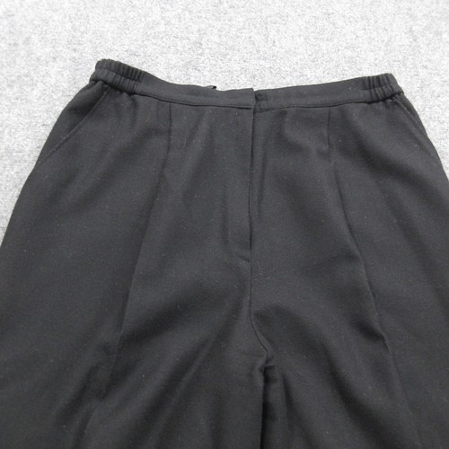 Bellebalard Pant Women 13 Black Japanese Career Minimalist Wool Wide Leg Pleated - Picture 4 of 21