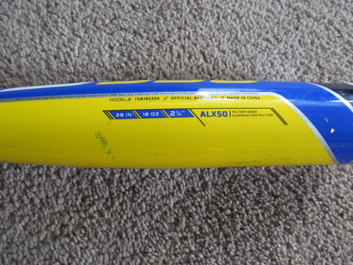 Batte de baseball neuve Easton S350 29/18 oz USA 2 1/4