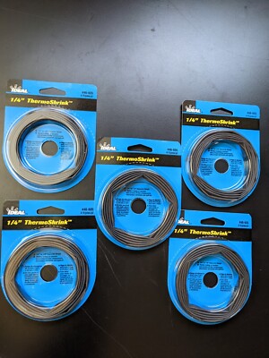 NEW 5 Pack! Ideal 1/4 to 1/8 Heatshrink  4 Feet 46-605 Isolation Tubing Set of 5